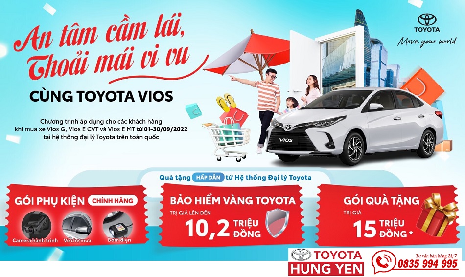 Toyota Vios - Chương trình khuyến mại tháng 9